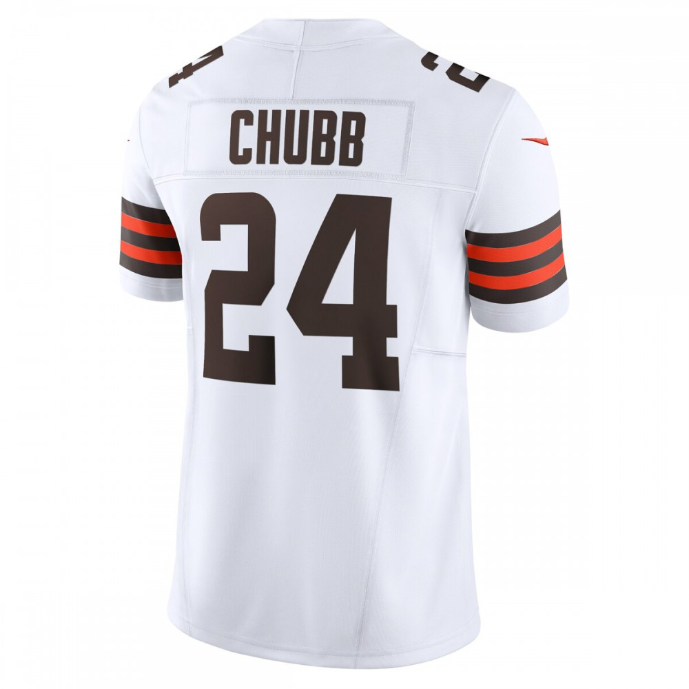 Nick Chubb Cleveland Browns Nike Vapor F.U.S.E. Limited Jersey - White-GridironStore